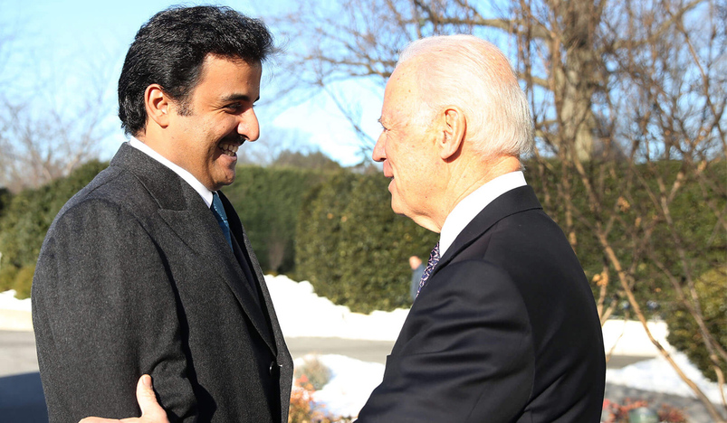 Qatar Amir and Joe Biden